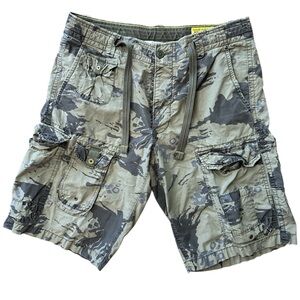 Vintage Men’s Gap Cargo Camouflage Paratrooper Tactical Army Shorts 34/36 Large‎
